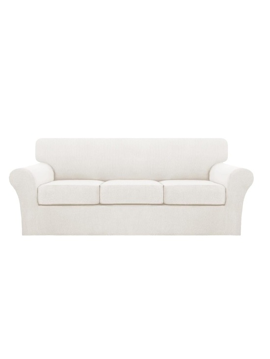 Turquoize Other - Pet-Friendly Sofa Slipcover Large (3-Cushion) - Porcelain